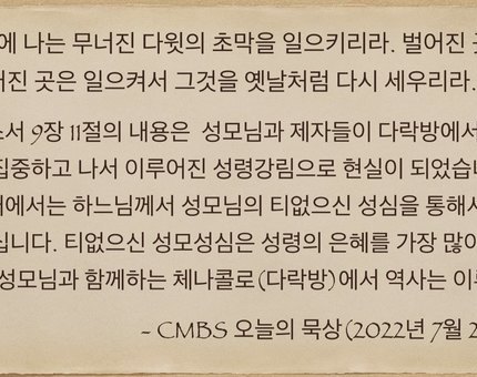 [오늘의 묵상] 2022.07.02